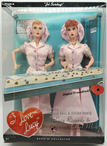 Barbie I Love Lucy Episode 39 Job Switching Lucy and Ethel Doll Set 2008 Mattel