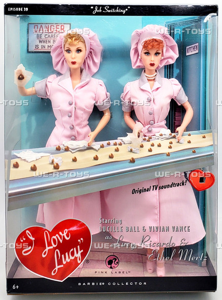 Barbie I Love Lucy Episode 39 Job Switching Lucy and Ethel Doll Set 2008 Mattel