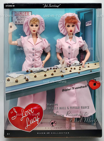 Barbie I Love Lucy Episode 39 Job Switching Lucy and Ethel Doll Set 2008 Mattel