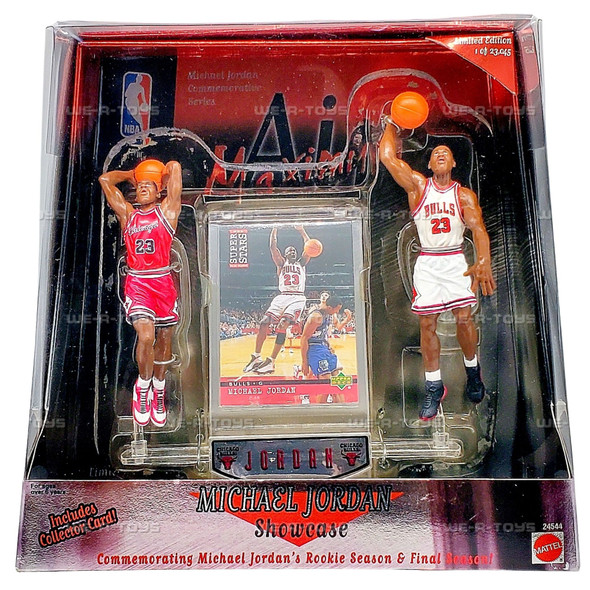 Air Maximum Michael Jordan Showcase Rookie and Final Season 2 Figure Set Mattel