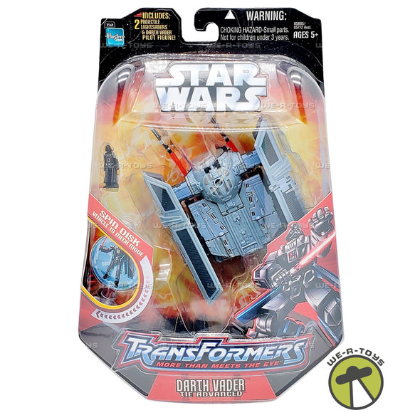 Star Wars Transformers Darth Vader TIE Advanced Action Figure 2006 Hasbro 85895
