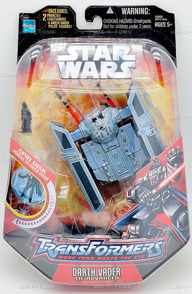 Star Wars Transformers Darth Vader TIE Advanced Action Figure 2006 Hasbro 85895
