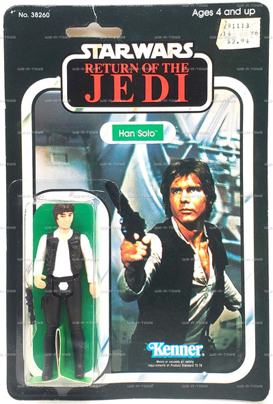 Star Wars Return of the Jedi Han Solo Action Figure 65 Back1983 Kenner #38260