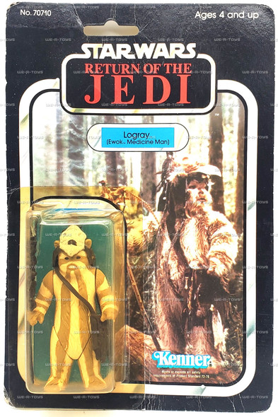 Star Wars Return of the Jedi Logray Action Figure 77 Back 1983 Kenner #70710