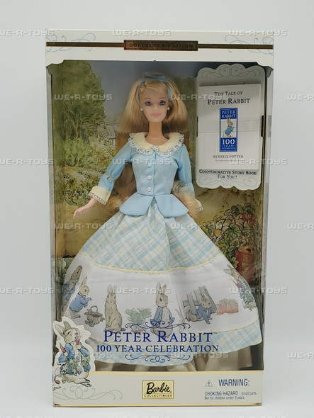 Peter Rabbit 100 Year Celebration Collector Edition Barbie Doll Mattel 53872