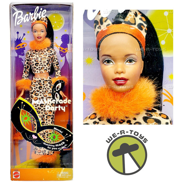 Maskerade Party Barbie Doll Halloween African American 2002 Mattel 56284