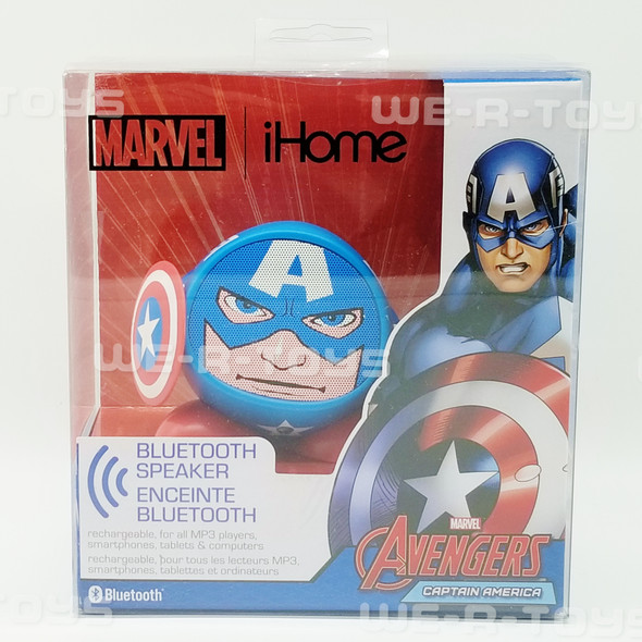 Marvel iHome Avengers Bluetooth Speaker Captain America Rechargeable Wireless