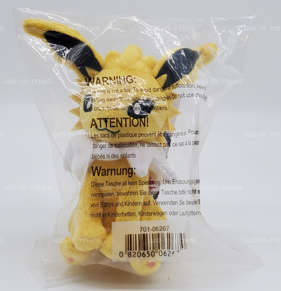 Pokémon Sitting Cuties Jolteon 3" Plush 2020 Nintendo 701-06267 NEW