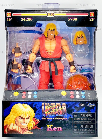 Street Fighter II Ken Action Figure 2024 Jada Toys 34218