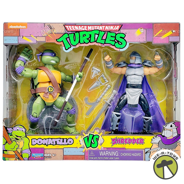 Teenage Mutant Ninja Turtles Donatello vs Shredder Action Figure 2 Pck Playmates