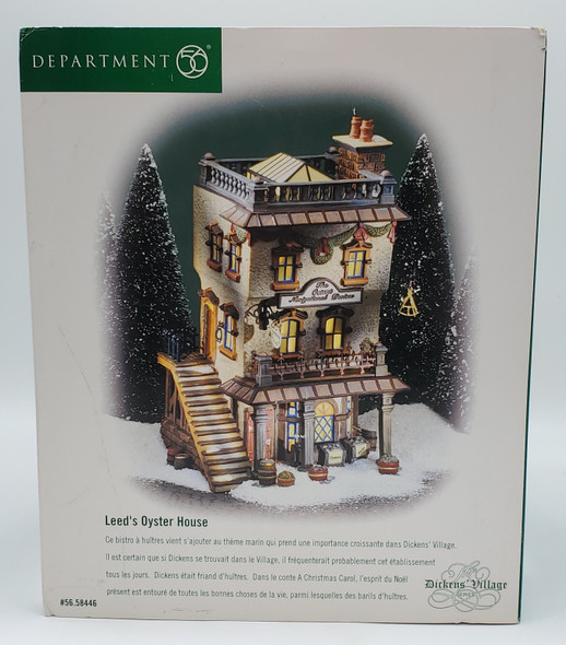 Department 56 Leed's Oyster House 1999 NEW 58446