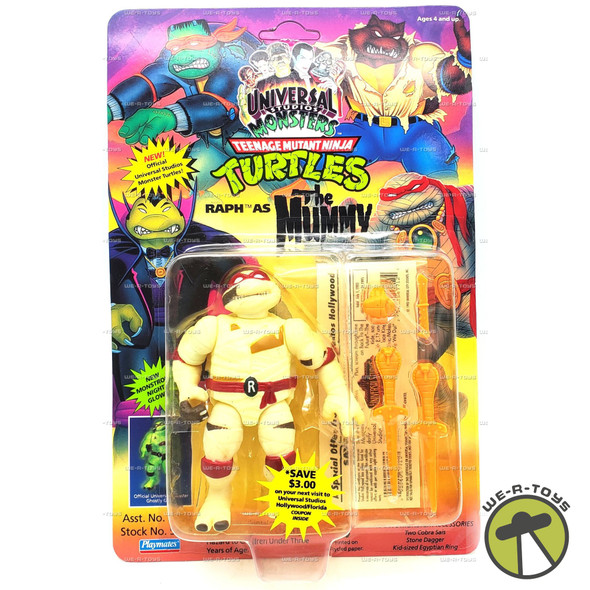 TMNT Monsters Raph as The Mummy Action Figure Unpunched 1993 Playmates #5454