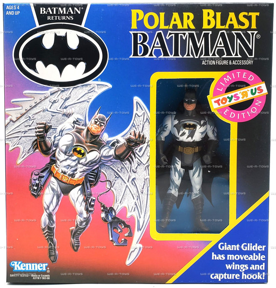 DC Batman Returns Polar Blast Batman Figure Toys R Us Edition 1991 Kenner #63103