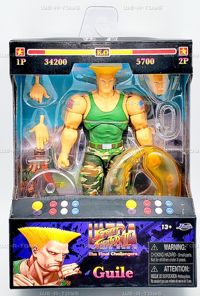 Street Fighter II Guile Action Figure 2024 Jada Toys 34689