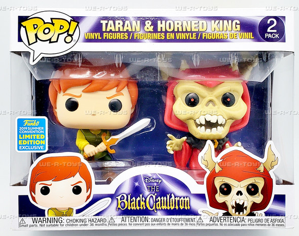 Funko POP Disney The Black Cauldron Taran and Horned King Vinyl Figure 2 Pack
