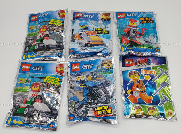 LEGO City and Movie Buildable Sets Lot of Six 2018 NEW