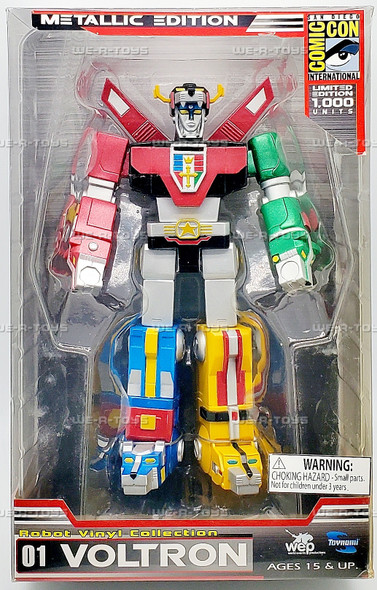 Voltron Robot Vinyl Collection Metallic Edition Action Figure 2009 Toynami 00160