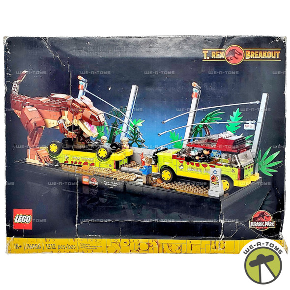 LEGO Jurassic Park T. Rex Breakout 1212 Piece Building Set 76956