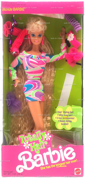 Barbie Totally Hair Blonde Doll 1991 Mattel #1112