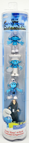 The Smurfs Escape from Gargamel Grab 'Ems 4-Pack Figure Set 2011 Jakks Pacific
