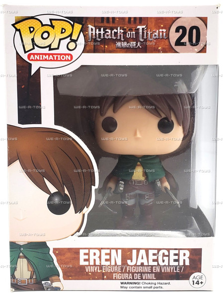 Funko Pop! Animation Attack On Titan Eren Jaeger Scout Uniform Vinyl Figure #20