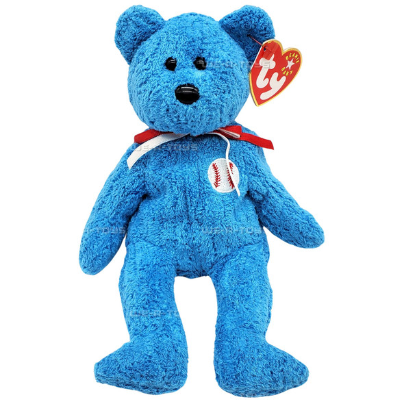 Ty Beanie Babies Addison the Baseball Bear Plush 2001