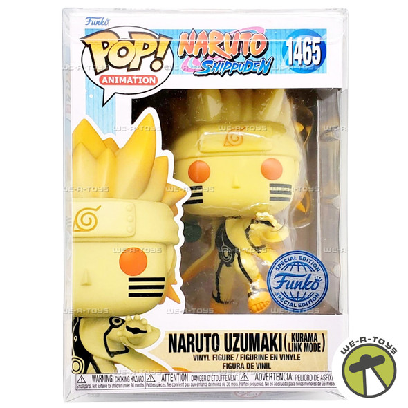 Funko POP Naruto Shippuden Naruto Uzumaki Kurama Link Mode 1465 Vinyl Figure