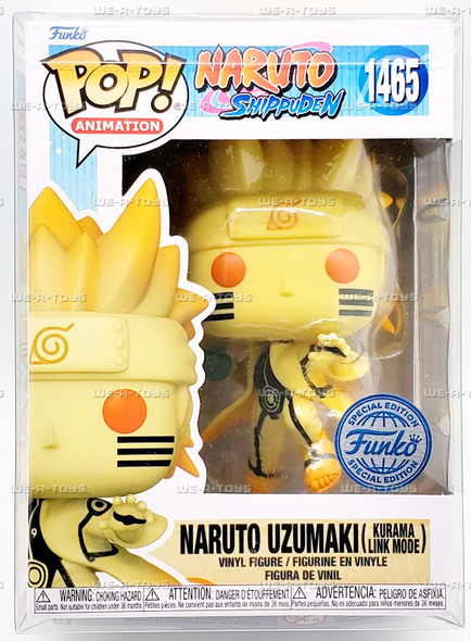 Funko POP Naruto Shippuden Naruto Uzumaki Kurama Link Mode 1465 Vinyl Figure