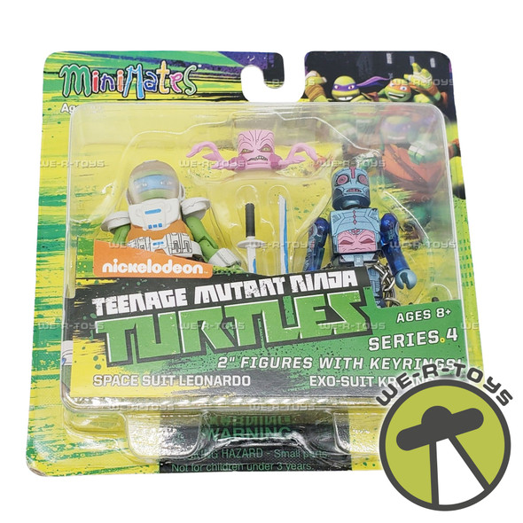 Teenage Mutant Ninja Turtles Series 4 Leonardo & Kraang MiniMates 2016