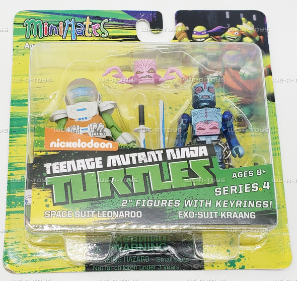 Teenage Mutant Ninja Turtles Series 4 Leonardo & Kraang MiniMates 2016