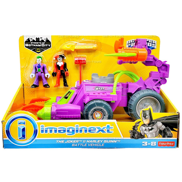 Fisher-Price Imaginext DC Super Friends The Joker & Harley Quinn Battle Vehicle