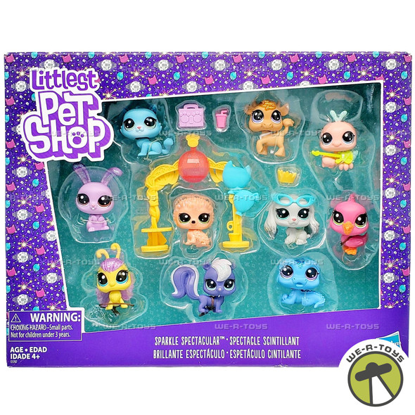 Littlest Pet Shop Sparkle Spectacular Figure Collection Pack 2017 Hasbro E1787