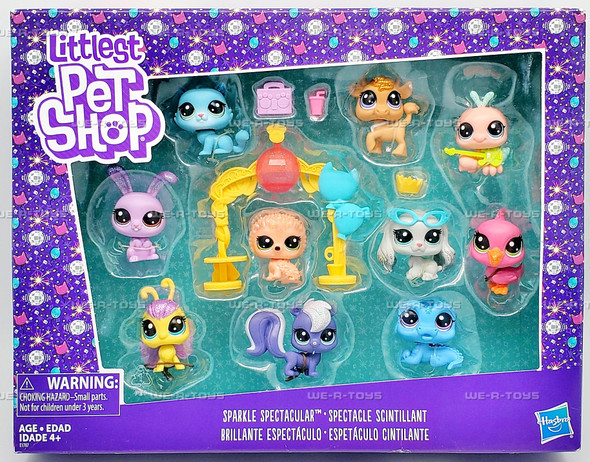 Littlest Pet Shop Sparkle Spectacular Figure Collection Pack 2017 Hasbro E1787