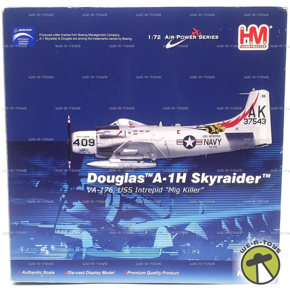 Hobby Master 1:72 Air Power Series Douglas A-1H Skyraider 2010 Vehicle #HA2901