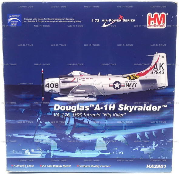 Hobby Master 1:72 Air Power Series Douglas A-1H Skyraider 2010 Vehicle #HA2901