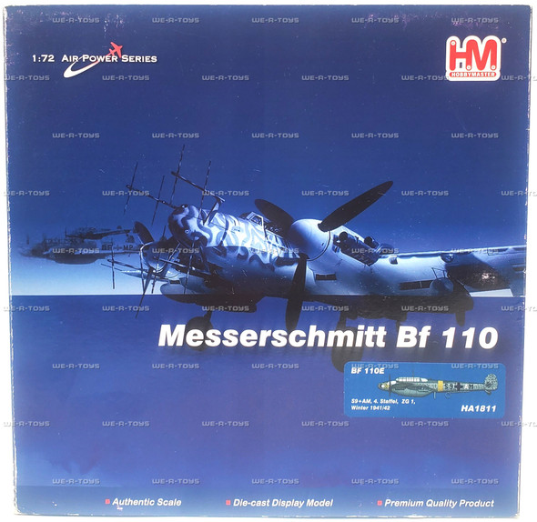 Hobby Master 1:72 Air Power Series Messerschmitt Bf 110 2011 Vehicle #HA1811