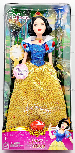 Disney Gem Princess Snow White Doll 2006 Mattel K6926