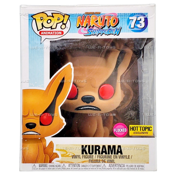 Funko POP Animation Naruto Shippuden Kurama 73 Flocked Vinyl Figure