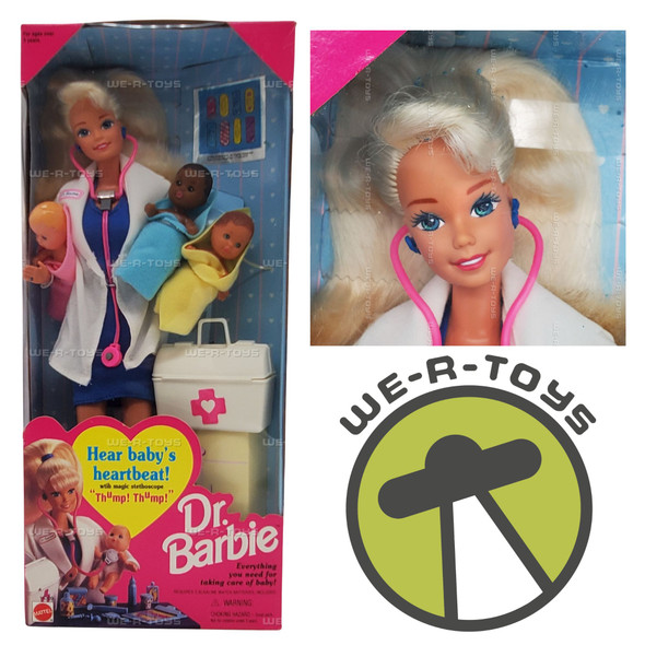 Barbie Dr. Barbie Doll with Three Babies 1995 Mattel 14309 NEW