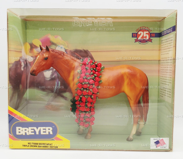 Breyer Secretariat Triple Crown 25th Anniv. Horse Figure 1990 Reeves 770598 NEW