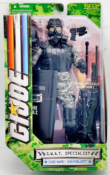G.I. Joe SWAT Specialist Code Name Shockblast Action Figure 2008 Hasbro 83987