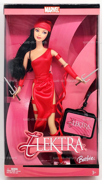 Barbie Marvel Comics Elektra Barbie Doll 2005 Mattel H1699