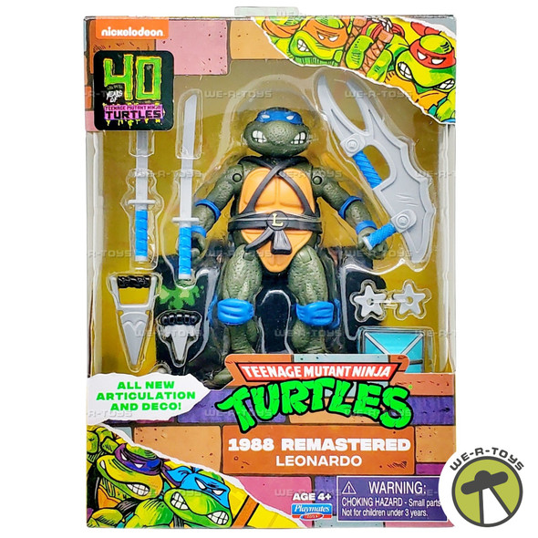 Teenage Mutant Ninja Turtles 1988 Remastered Leonardo Action Figure Playmates