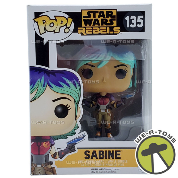 Funko Pop! Star Wars Rebels Sabine Bobble-Head Vinyl Figure 135 NEW