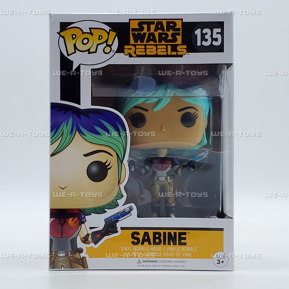 Funko Pop! Star Wars Rebels Sabine With Protector Bobble-Head Vinyl Figure 135