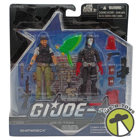 GI Joe 50 Shipwreck & Cobra Commander Action Figures 2015 Hasbro B4063 New