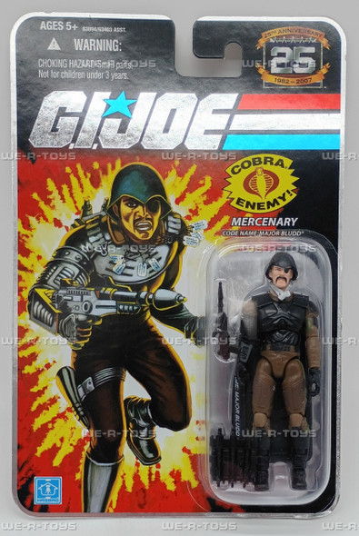 GI Joe Cobra Enemy Mercenary Code Name Major Bludd Action Figure 2007 Hasbro New