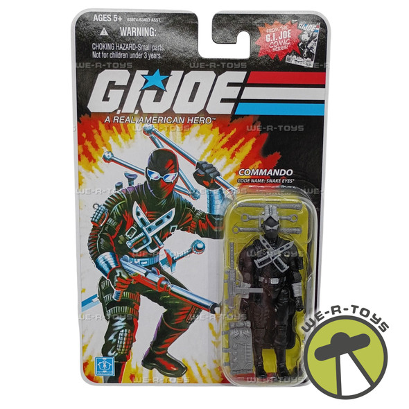 G.I. Joe Comic Series Commando Code Name Snake Eyes Action Figure 2008 Hasbro