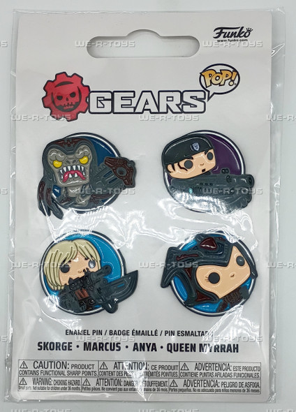 Funko Pop! Gear of War Wearable Pins (4) 2019 Funko M190405 New