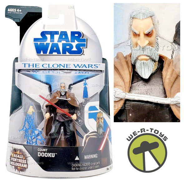 Star Wars The Clone Wars Count Dooku Action Figure 2008 Hasbro 87811